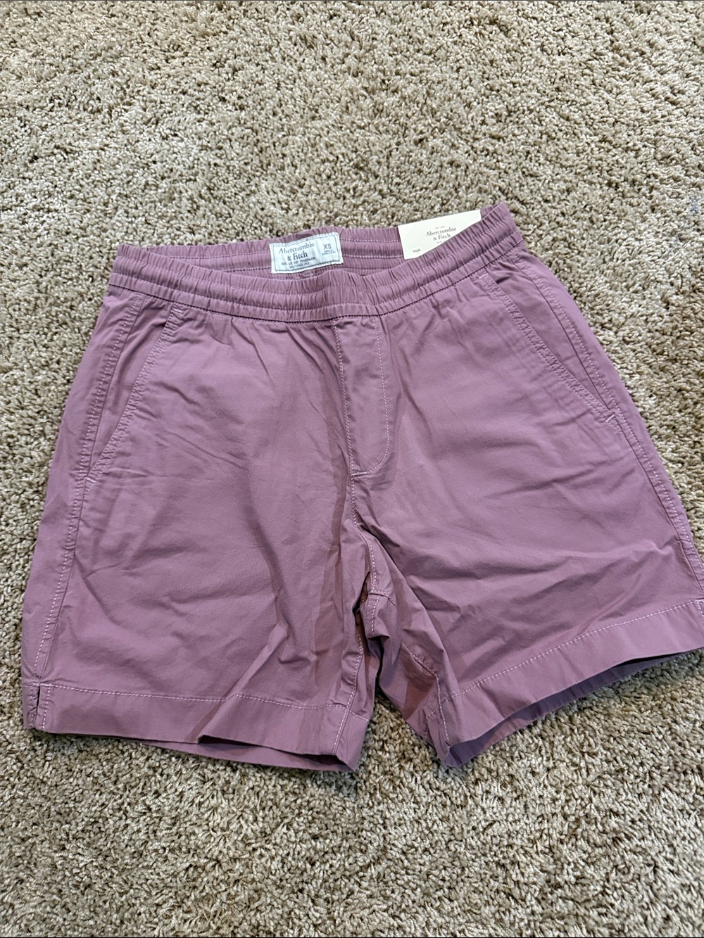 Abercrombie & Fitch Dusty Mauve Pull-On Shorts - Picture 1 of 3